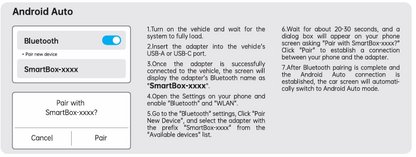 USB apple carplay/android auto